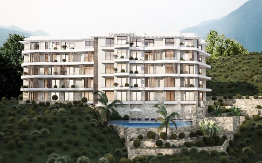 Three-bedroom apartment at a residential resort and Spa in Becici