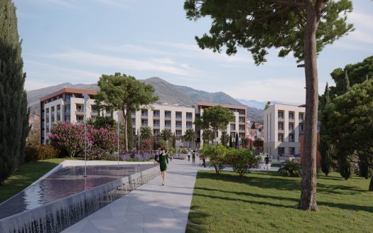 Two-bedroom residential unit available for sale in the new Luxury 5* Hotel Tivat