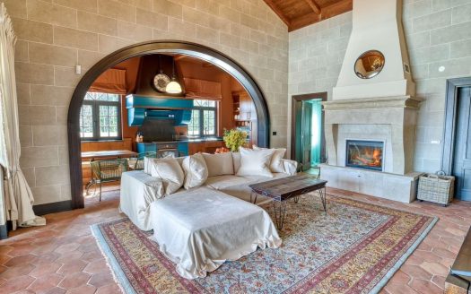 A unique villa with a pool