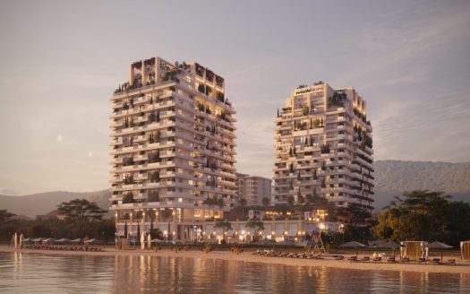 Luxurious two bedrooms apartment at the beachfront complex in Budva