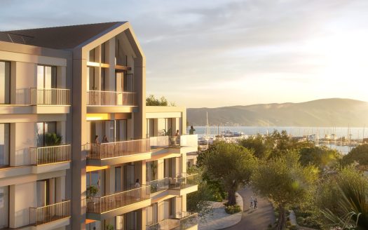 Two-bedroom apartment on fourth floor in the newest neighborhood in the heart of Porto Montenegro