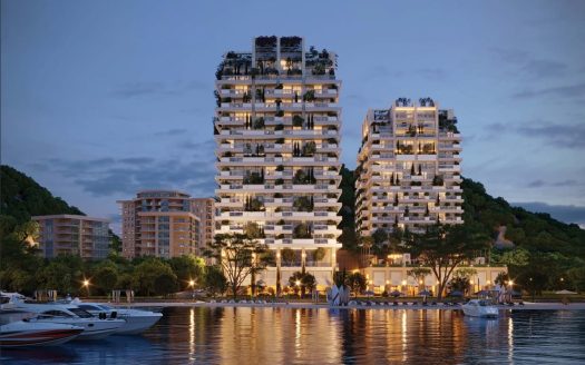 One-bedroom apartment at the prestigious beachfront complex in Budva