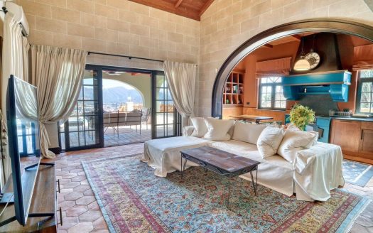 A unique villa with a pool